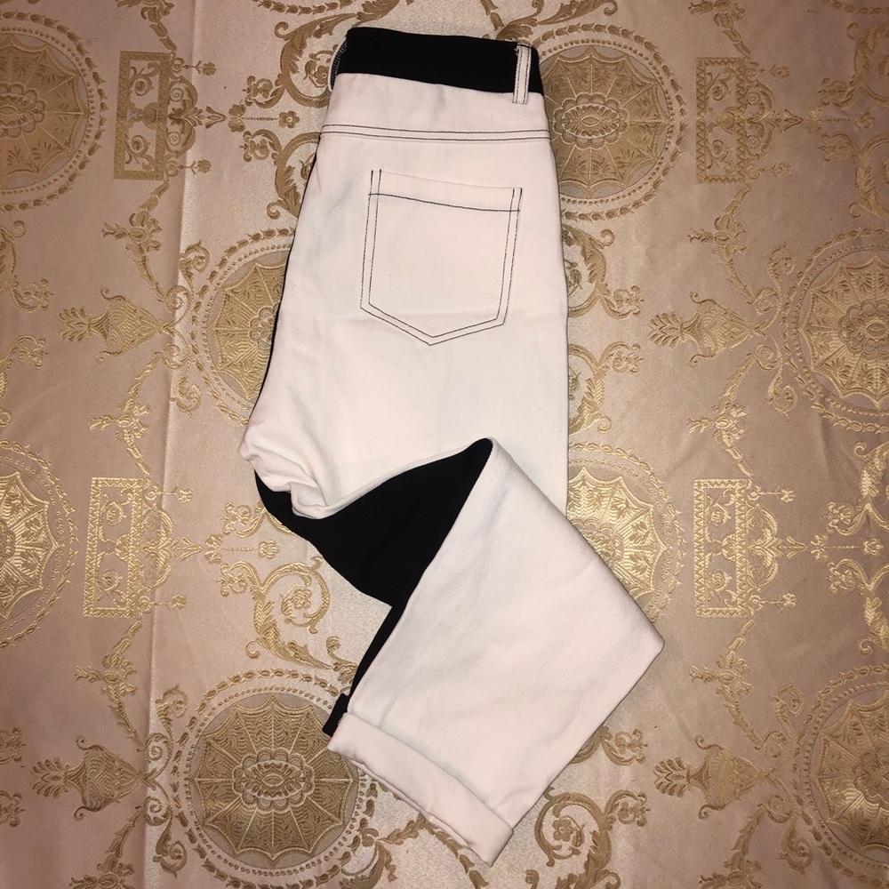 NWOT Two Tone Colorblock B&W Jeans